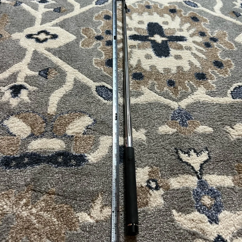 Black Selfie Stick with Wired Connection